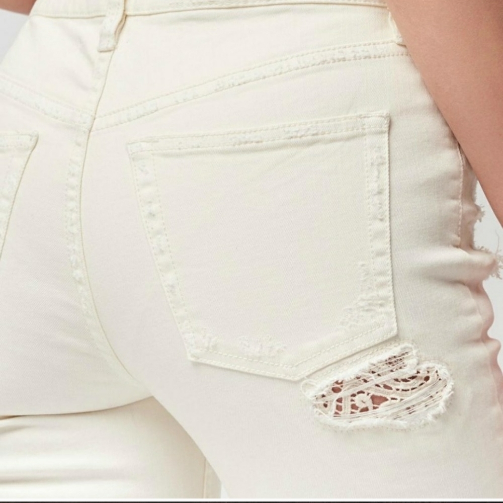 NWT Free People lacey stilt torn denim jeans - Picture 6 of 15